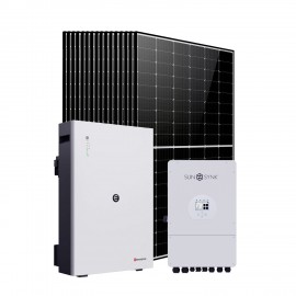 Солнечная электростанция 8,8кВт (SUNSYNK 8,8кВт/ LiFePO4 10,6кВт/ 16x DMEGC 450Вт)